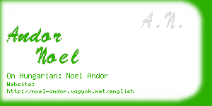 andor noel business card